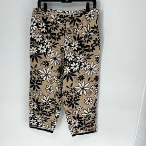 Eric casual vintage Floral Print capri Pants women’s 12